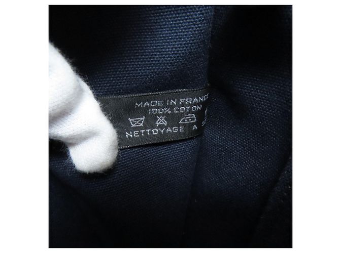 Borsa Foul Tou MM di Hermès Nero Blu navy - vista 7