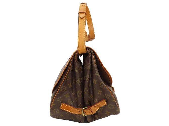 Borsa a Spalla Saumur 35 Louis Vuitton Monogramma - vista 3