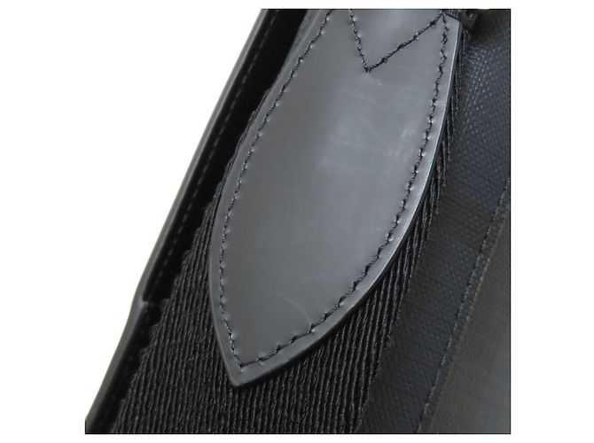 Borsa a spalla in PVC con motivo check Burberry Nero Blu - vista 13