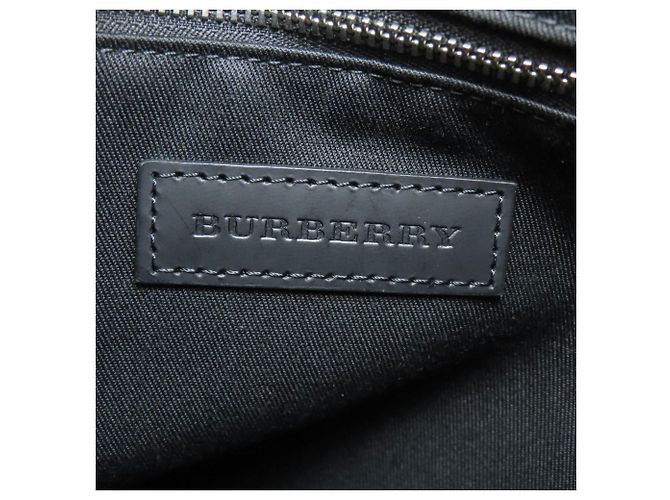 Borsa a spalla in PVC con motivo check Burberry Nero Blu - vista 6