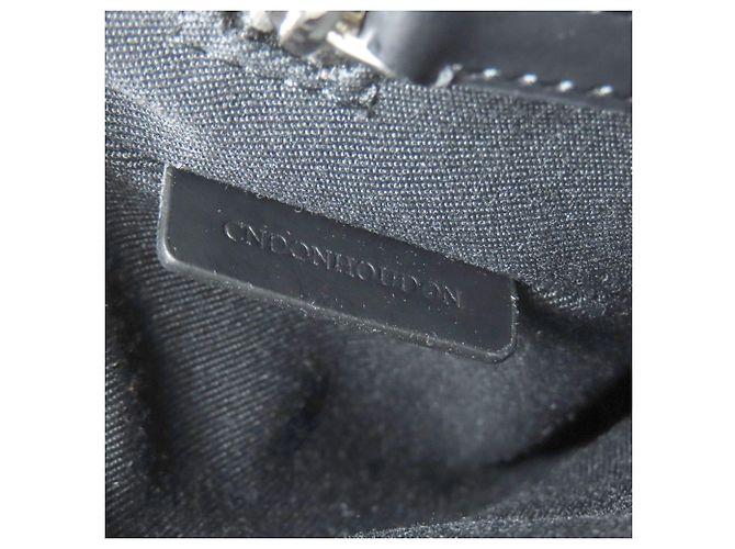 Borsa a spalla in PVC con motivo check Burberry Nero Blu - vista 8