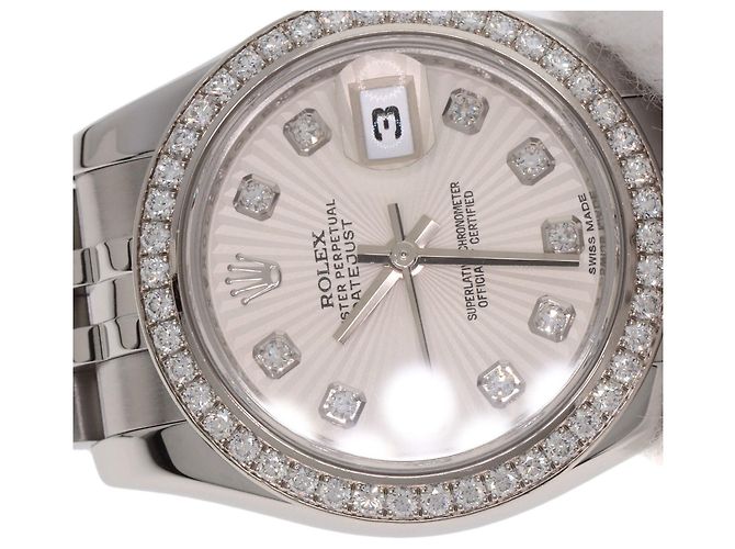 Reloj Rolex 179384G Datejust con bisel de diamantes - vista 28