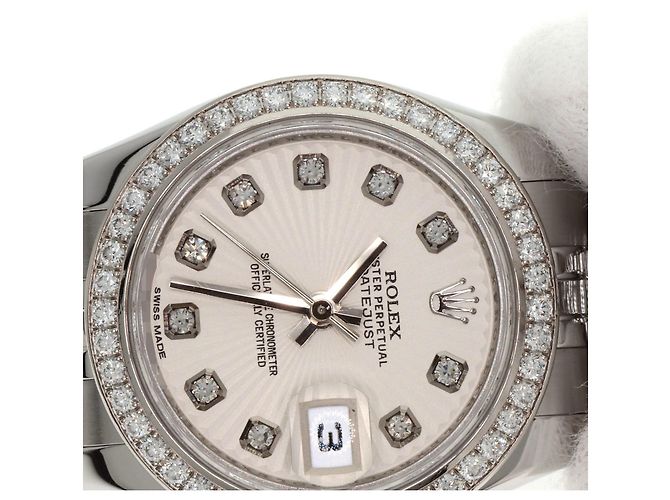 Reloj Rolex 179384G Datejust con bisel de diamantes - vista 29