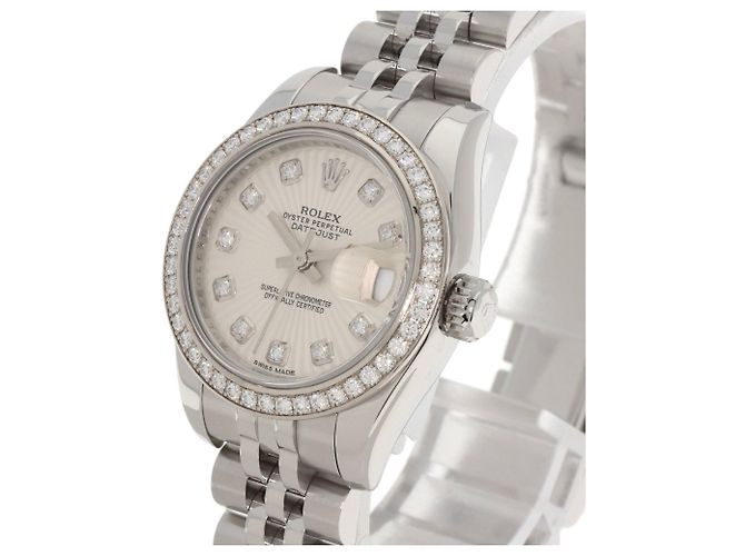 Reloj Rolex 179384G Datejust con bisel de diamantes - vista 3