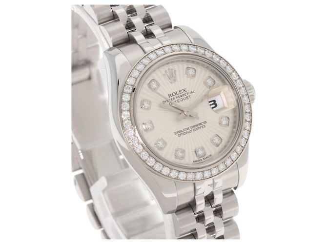 Reloj Rolex 179384G Datejust con bisel de diamantes - vista 4