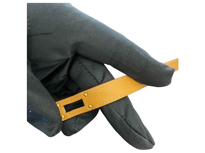 Hermès Bracciale Hermes Kelly Double Tour marrone M - vista 10