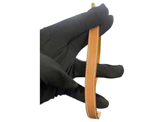 Hermès Bracciale Hermes Kelly Double Tour marrone M - vista 9