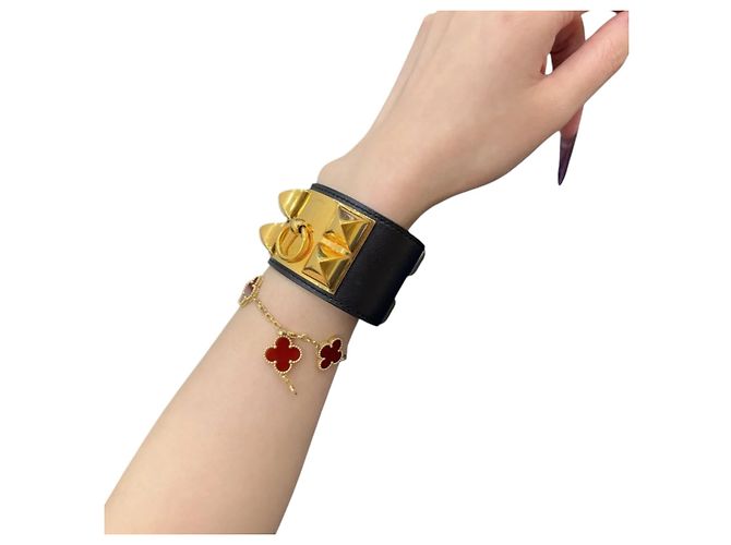 Hermès Bracciale Collier De Chien CDC S Nero Hermes Chamonix - vista 6