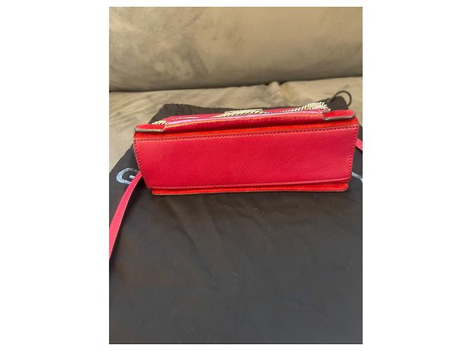 Borsa a mano Givenchy GV3 in pelle bordeaux Rosso - vista 4