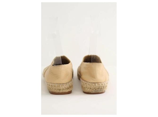 Chanel Beige Leder-Espadrilles - Ansicht 2