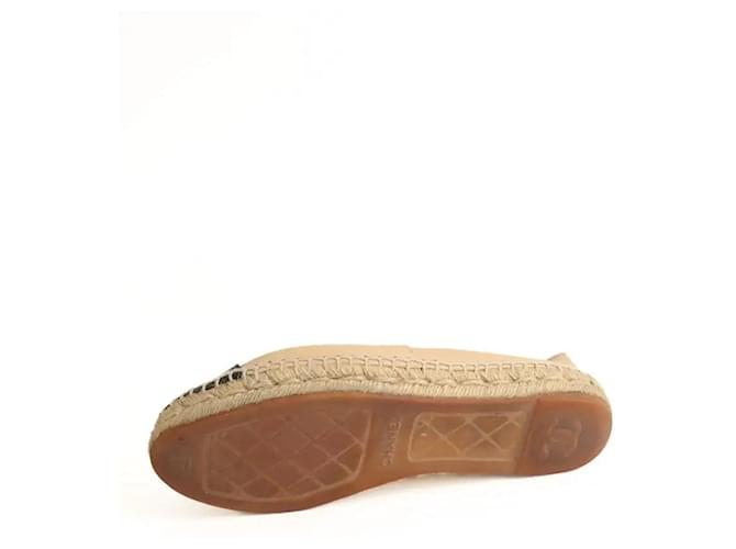 Chanel Beige Leder-Espadrilles - Ansicht 6