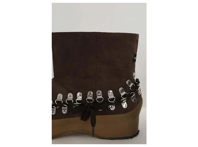 Autre Marque Brown suede boots - view 4