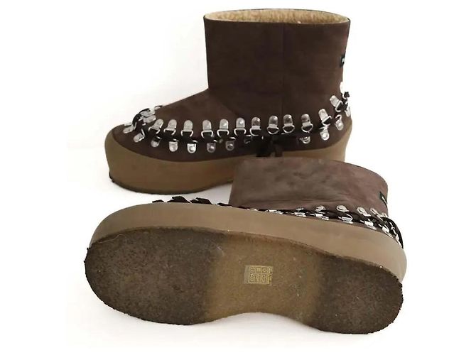 Autre Marque Brown suede boots - view 6