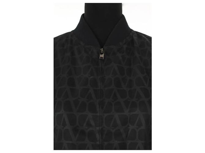 Valentino Giacca in cotone nero - vista 2