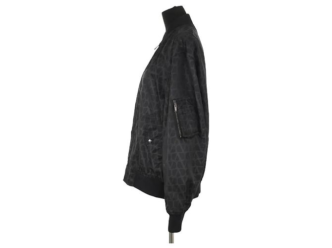 Valentino Giacca in cotone nero - vista 4