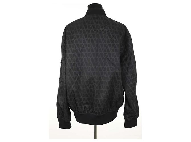Valentino Giacca in cotone nero - vista 5
