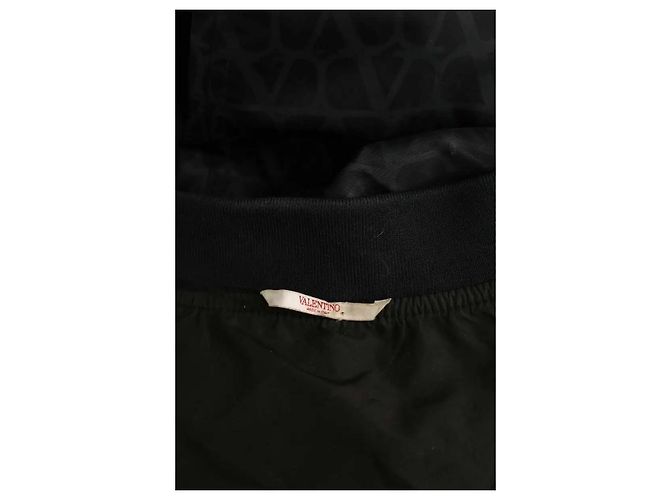 Valentino Giacca in cotone nero - vista 6