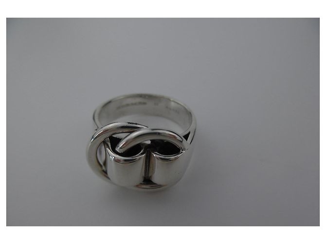 Anello in argento sterling 925 NOEUD COULANT Hermès Paris - vista 3