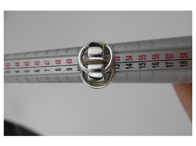 Anello in argento sterling 925 NOEUD COULANT Hermès Paris - vista 6