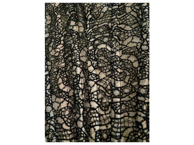 Autre Marque Cadolle Paris - Top oder Korsett Maison Cadolle Paris - Schwarze Spitze und Puder T. S Beige - Ansicht 5