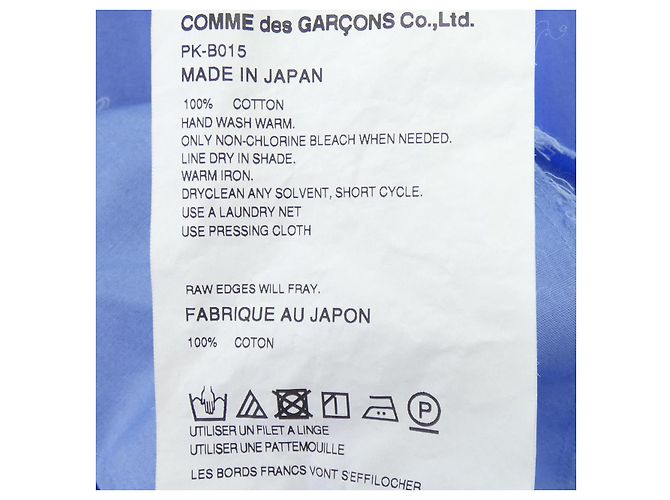 Comme Des Garcons Camicia Comme des Garçons Homme Plus Blu - vista 3