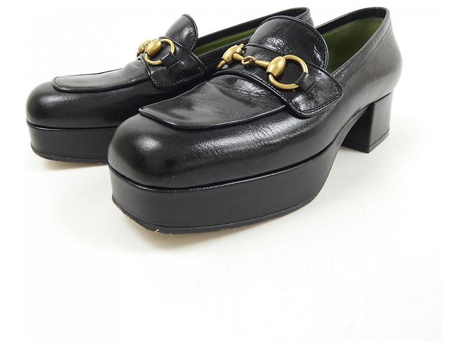 Gucci Lederschuhe Schwarz - Ansicht 3