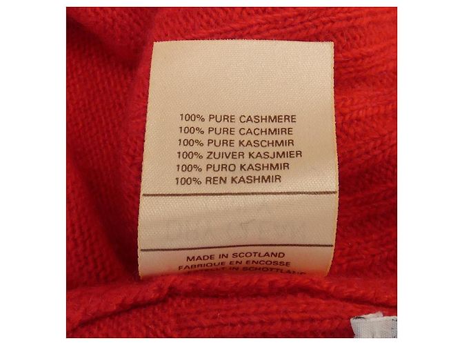 Falda de cachemira Chanel Roja - vista 3