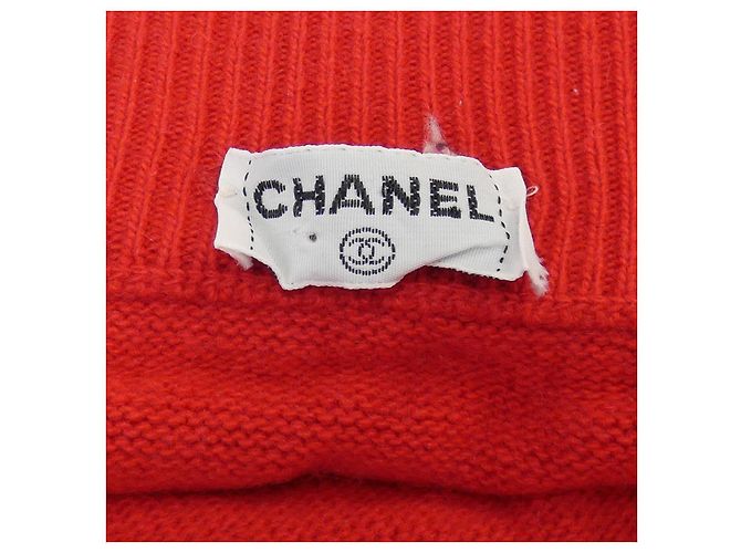 Falda de cachemira Chanel Roja - vista 4