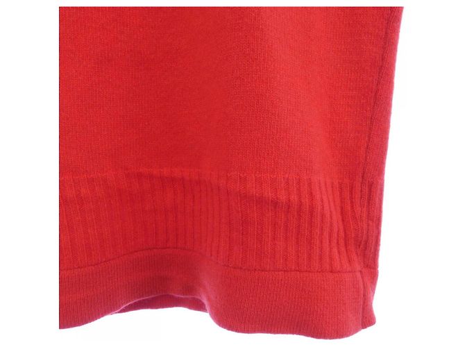 Falda de cachemira Chanel Roja - vista 6
