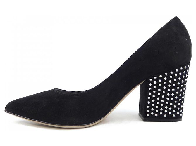 Autre Marque Décolleté in pelle Sergio Rossi Nero - vista 2