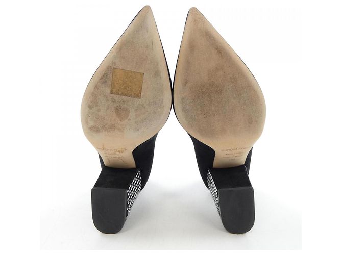 Autre Marque Décolleté in pelle Sergio Rossi Nero - vista 4