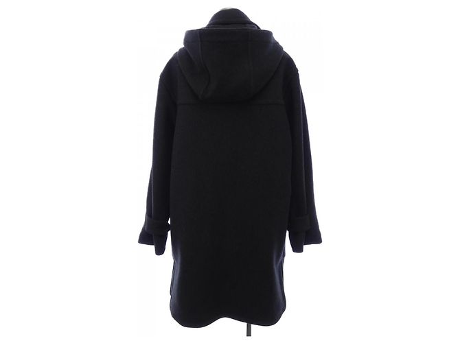 Abrigo Duffle de Mezcla de Lana Hermès Negro - vista 2