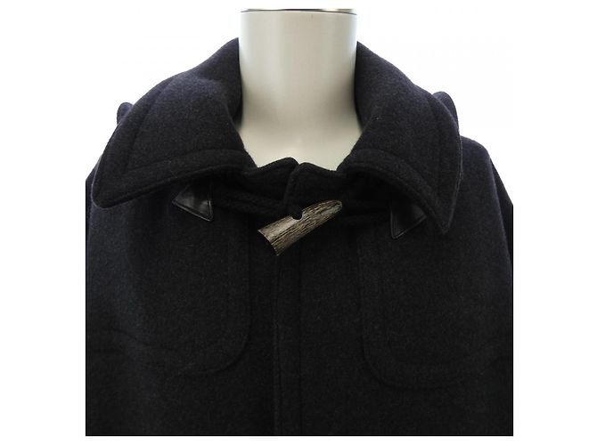 Abrigo Duffle de Mezcla de Lana Hermès Negro - vista 5