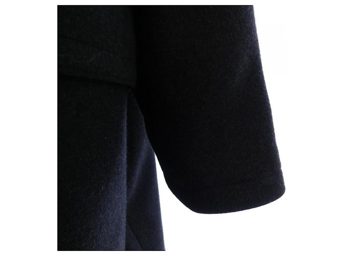 Abrigo Duffle de Mezcla de Lana Hermès Negro - vista 6