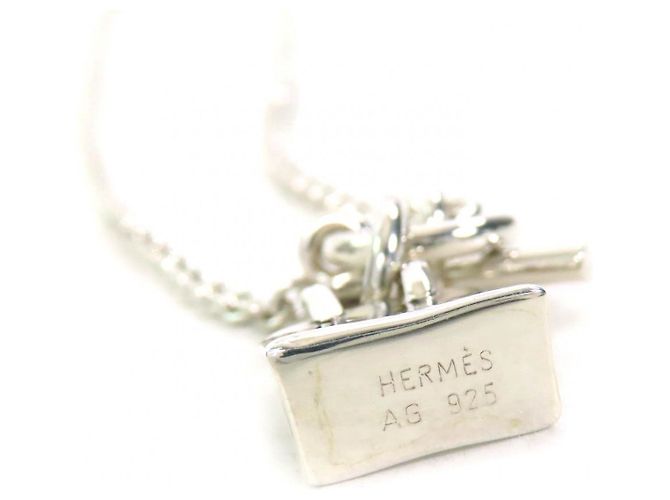 Hermès Mini Birkin Amulett AG925 Halskette Silber - Ansicht 6