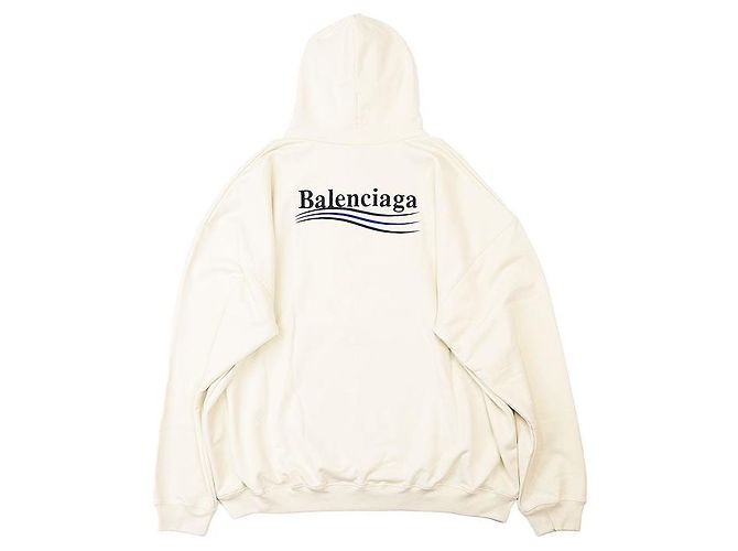 Everyday Sudadera de algodón Balenciaga Campaña Política Beige - vista 5