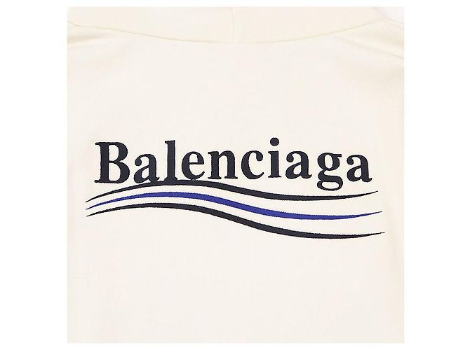 Everyday Sudadera de algodón Balenciaga Campaña Política Beige - vista 6