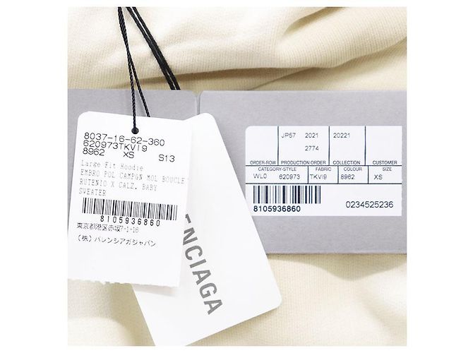 Everyday Sudadera de algodón Balenciaga Campaña Política Beige - vista 9
