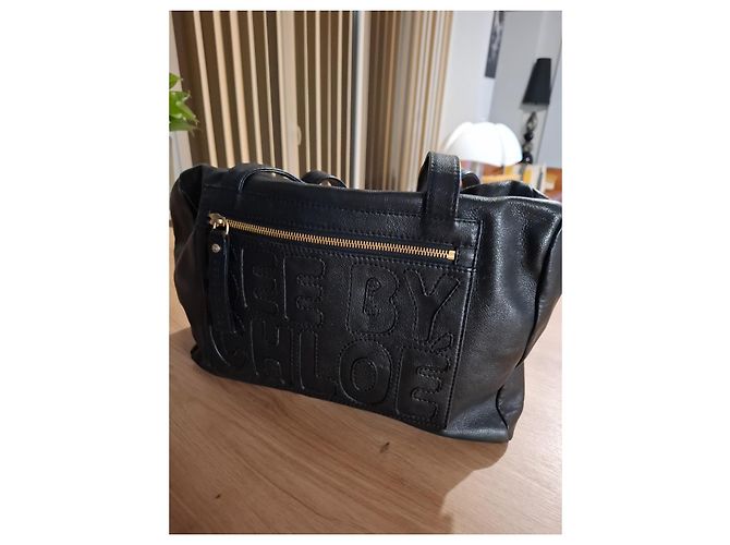 Borsa See by Chloé in pelle di agnello nera Nero - vista 2