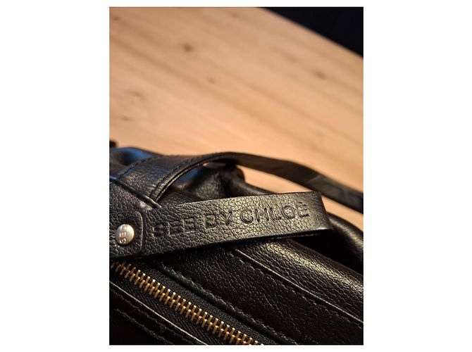 Borsa See by Chloé in pelle di agnello nera Nero - vista 7