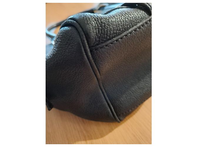 Borsa a mano Céline in pelle di struzzo nera Nero - vista 6