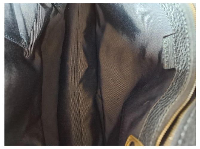 Borsa a mano Céline in pelle di struzzo nera Nero - vista 9