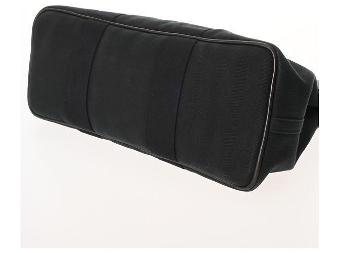 Hermès HERMES Valparaiso MM Borsa a mano in tela chevron nera Nero - vista 6