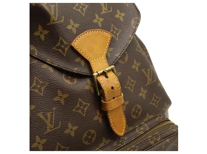 LOUIS VUITTON Zaino Montsouris GM Monogram Marrone - vista 8