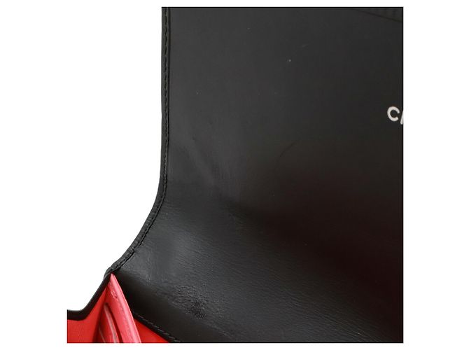 Chanel Cambon Coco Mark Bifold Langbörse Schwarz Pink - Ansicht 7