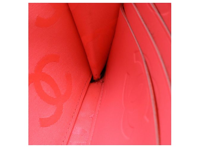 Chanel Cambon Coco Mark Bifold Langbörse Schwarz Pink - Ansicht 9