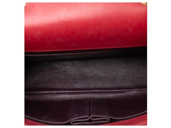 Chanel Rosso Medio Caviar Trapuntato CC Filigrana Flap - vista 4
