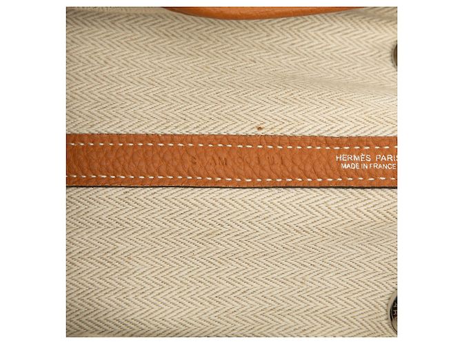 Borsa Garden Party 36 in Negonda marrone Hermès Caramello - vista 6