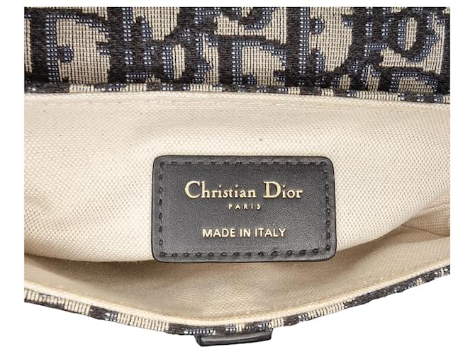 Saddle Borsa a sella mini obliqua blu Dior Blu navy - vista 5