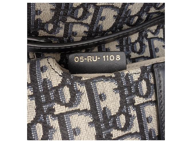 Saddle Borsa a sella mini obliqua blu Dior Blu navy - vista 6